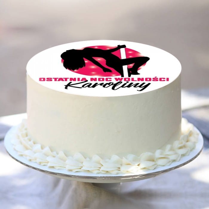 OPŁATEK na tort personalizowany Pole Dance Ø20cm
