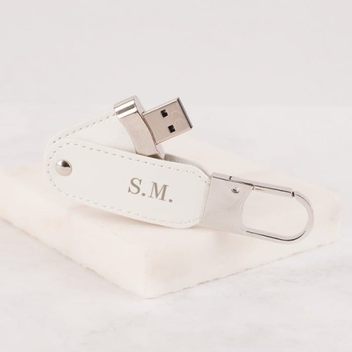 PENDRIVE skórzany z grawerem oryginalny Prezent dla Świadkowej