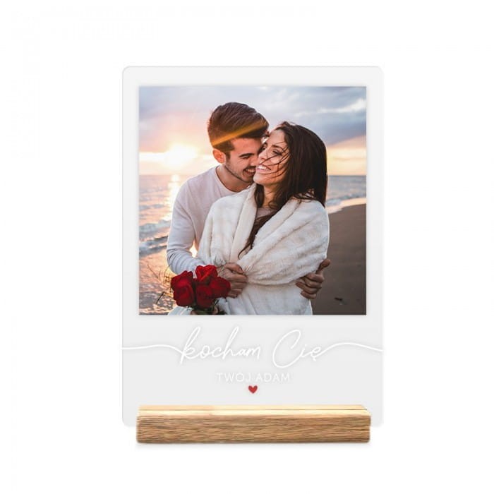 TABLICZKA akrylowa prezent ze zdjęciem pary dla ukochanej osoby