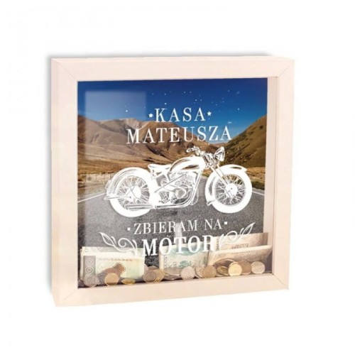 SKARBONKA Zbieram na Motor PERSONALIZOWANA