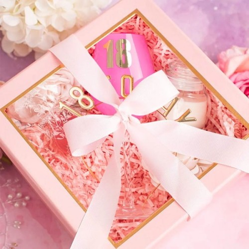 ZESTAW Prezentowy Na 18 Dla Dziewczyny Złoto & Róż Ellegance