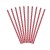 SŁOMKI papierowe w kropki CZERWONE 10szt