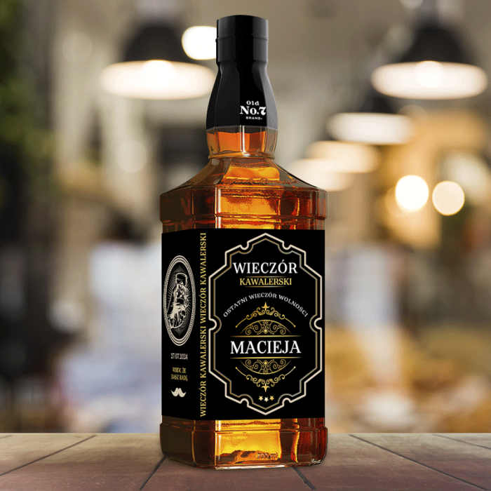 ETYKIETA na Whiskey dla Pana Młodego Prezent na kawalerski