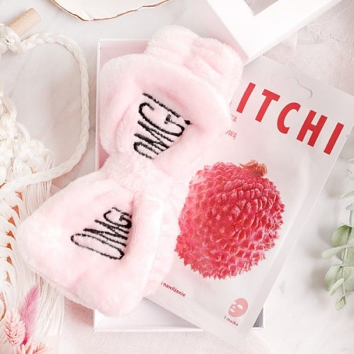 ZESTAW Beauty Pluszowa opaska i maseczka Podziękowanie dla dziewczyn