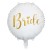 Balon foliowy biały ze złotym napisem Bride