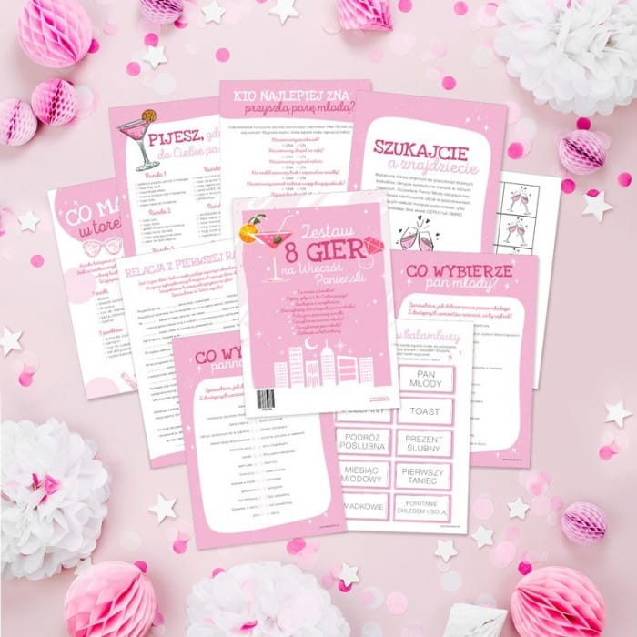 ZESTAW 8 GIER na Wieczór Panieński Kreatywne Wyzwania