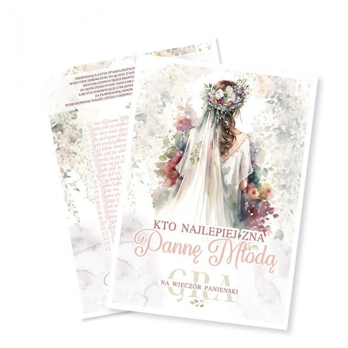 GRA na wieczór panieński Kto najlepiej zna Pannę Młodą?