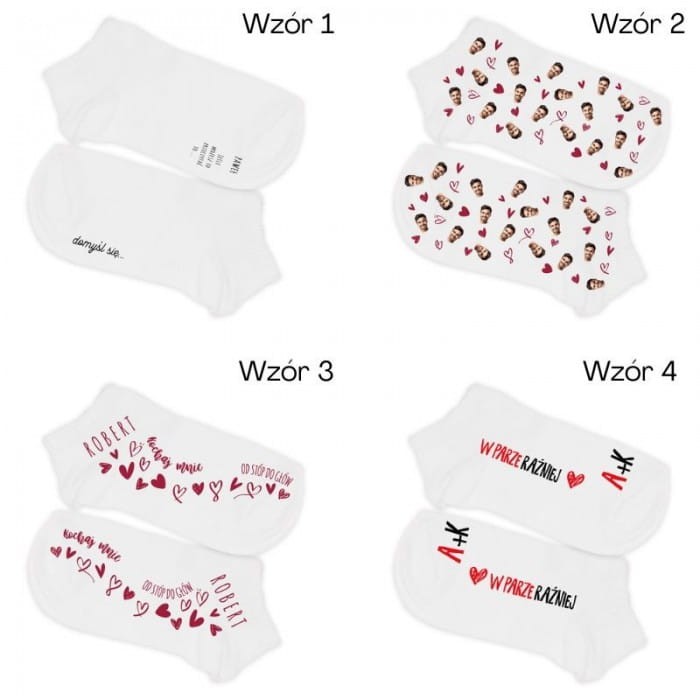 SKARPETKI damskie z zabawnym nadrukiem dla Niej