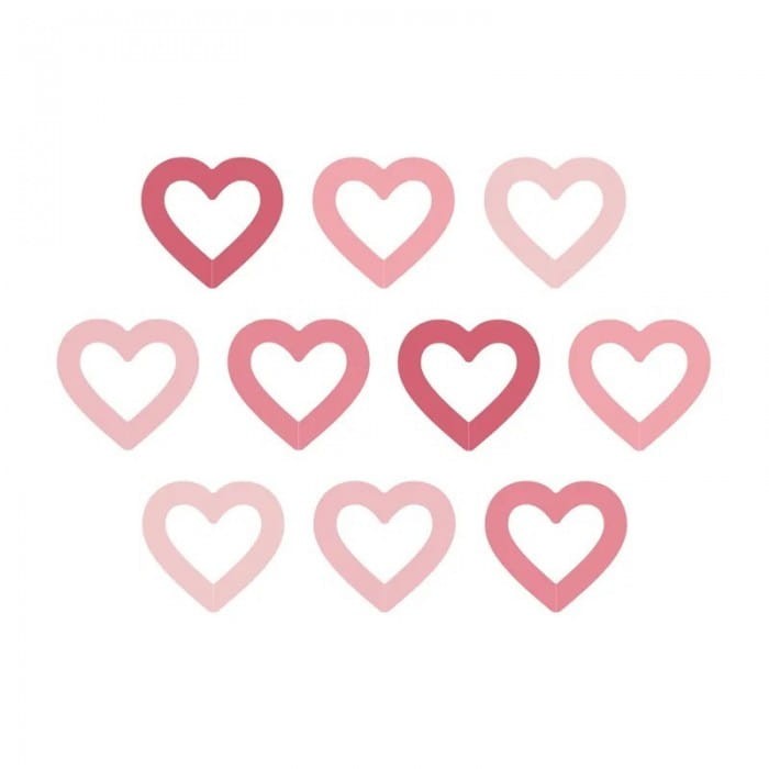 ZNACZNIKI w kształcie serca dekoracja na kieliszki 10szt