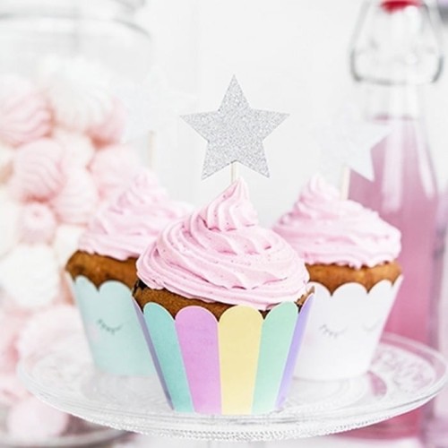 PIKERY na muffinki Jednorożec Gwiazdki 6szt
