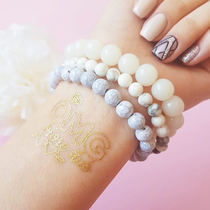 TATUAŻ złoty OMG Biorę Ślub