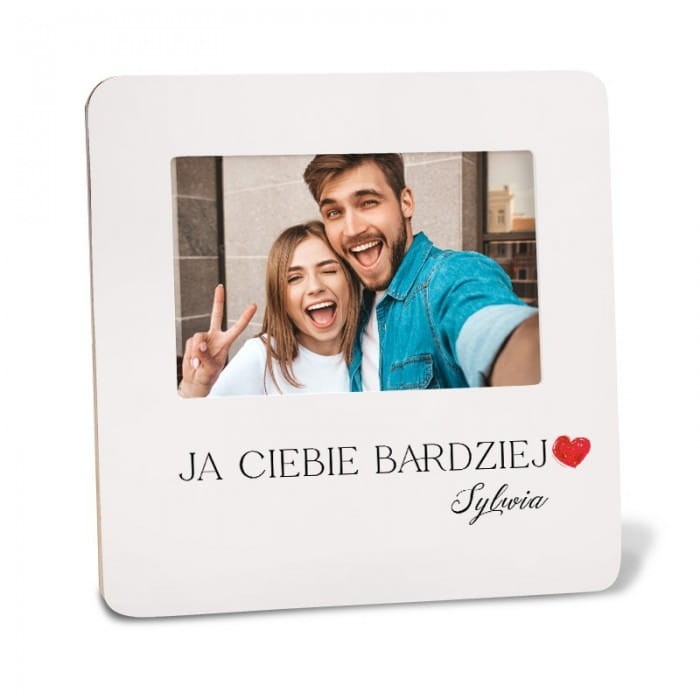 RAMKA na zdjęcie z podpisem Romantyczny Prezent Walentynkowy