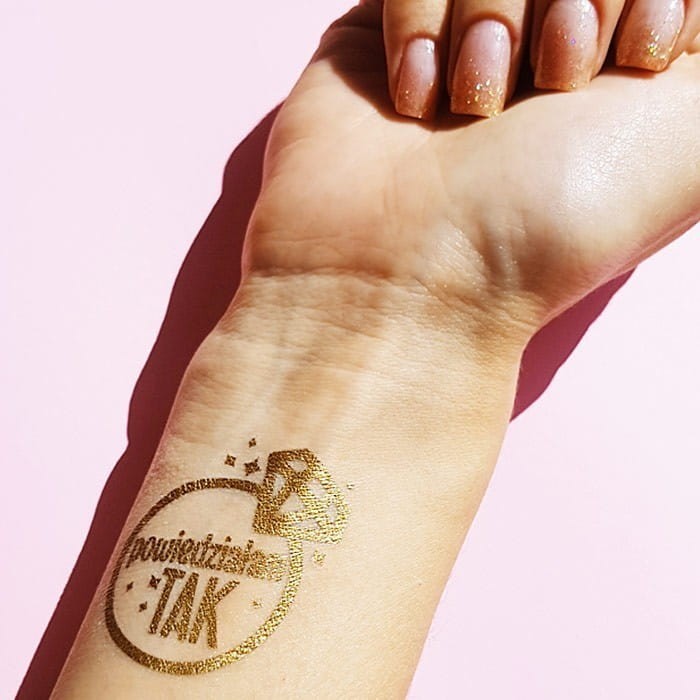 TATUAŻ złoty Powiedziałam Tak!