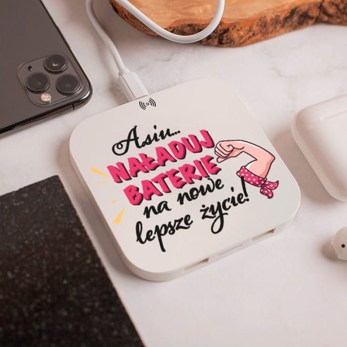 ŁADOWARKA indukcyjna do telefonu Prezent z okazji rozwodu dla niej