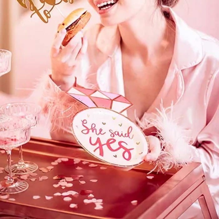 TALERZYKI w kształcie pierścionków na Wieczór Panieński 6szt