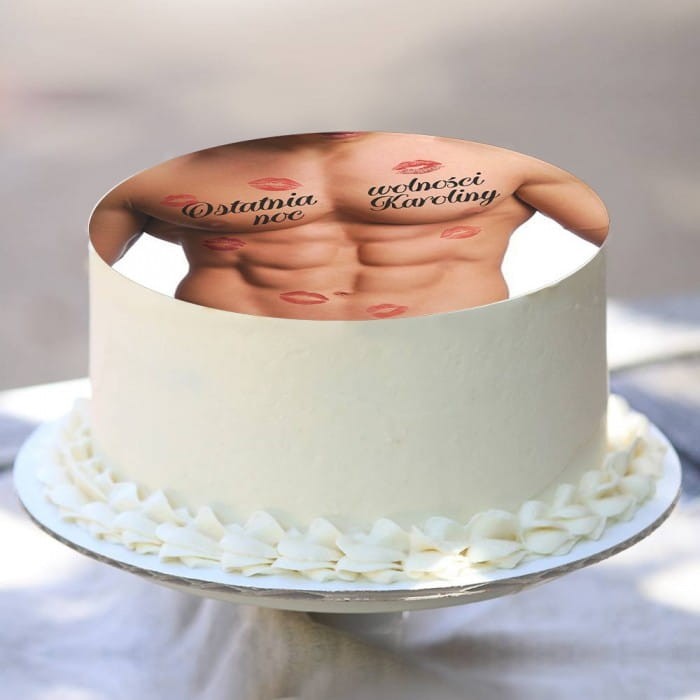 OPŁATEK na tort personalizowany Sexy Ø20cm