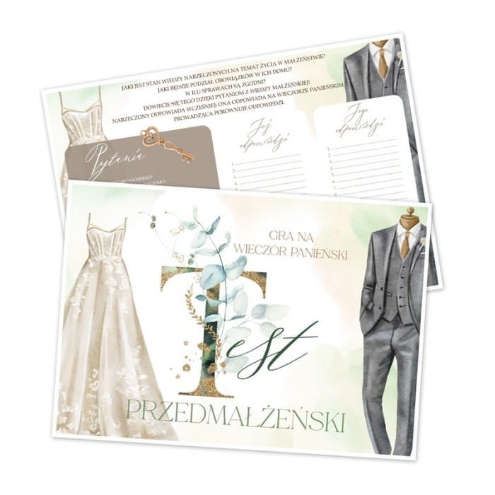 GRA na wieczór panieński Test Przedmałżeński