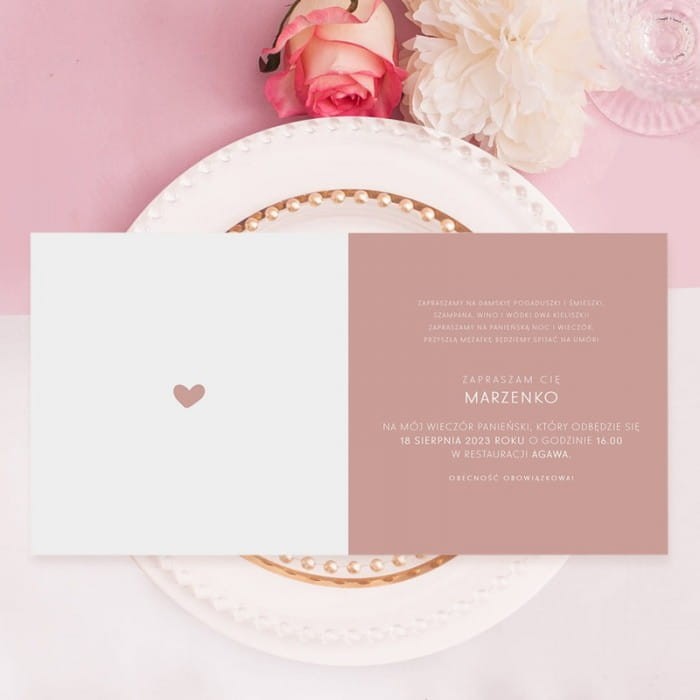 ZAPROSZENIE na wieczór panieński personalizowane She Said Yes