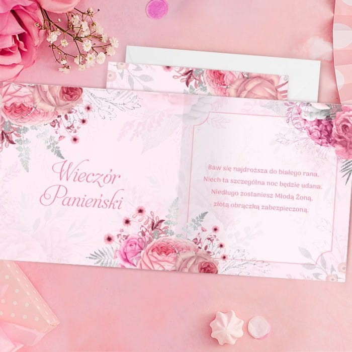 KARTKA z życzeniami dla przyszłej Panny Młodej
