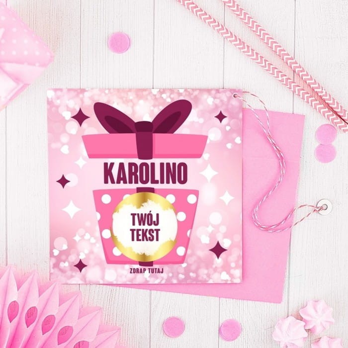 ZDRAPKA z ukrytą wiadomością dla ukochanej osoby Wyznaj miłość na Walentynki