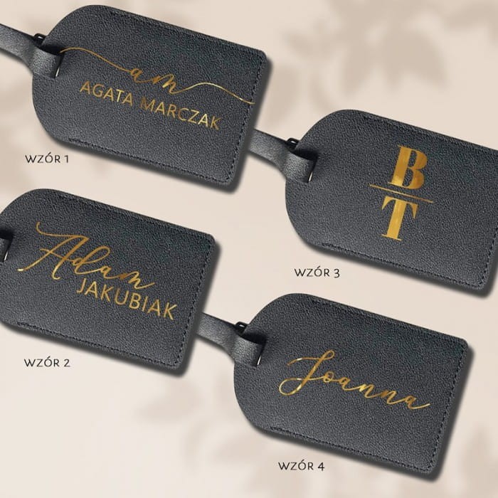 ZAWIESZKA na bagaż skórzana identyfikator na walizkę personalizowany