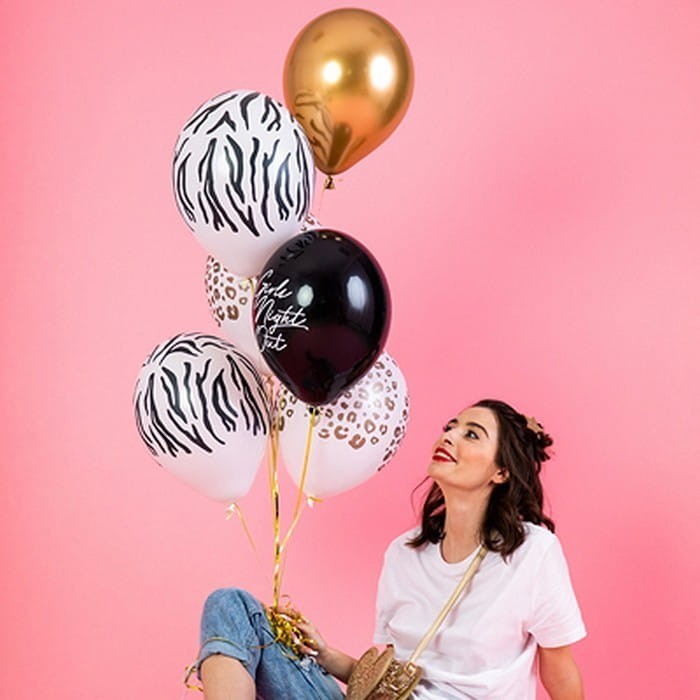 BALONY Girls Night Out Zwierzęcy Motyw 6szt