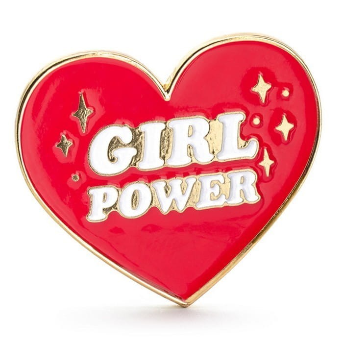 PRZYPINKA Serce Girl Power