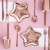 TALERZYKI papierowe Gwiazdki Rosegold 6szt