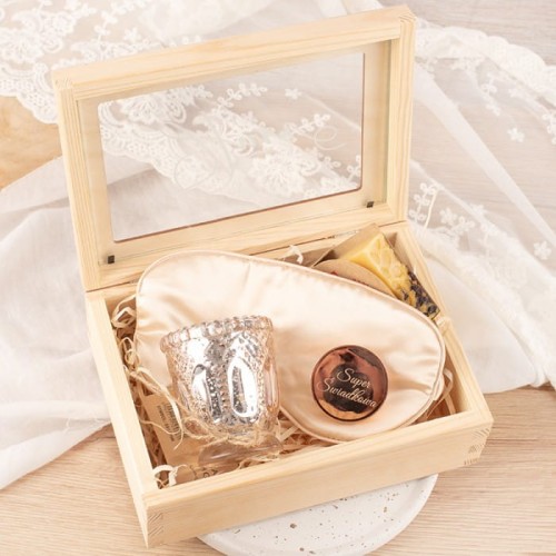 SKRZYNKA z szybką Podziękowanie dla Świadkowej Barwy Jesieni ZESTAW UPOMINKÓW