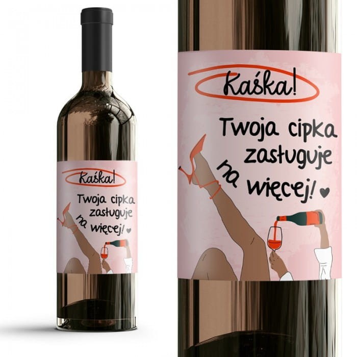 ETYKIETA na wino prezent na rozstanie rozwód dla świeżo upieczonej singielki