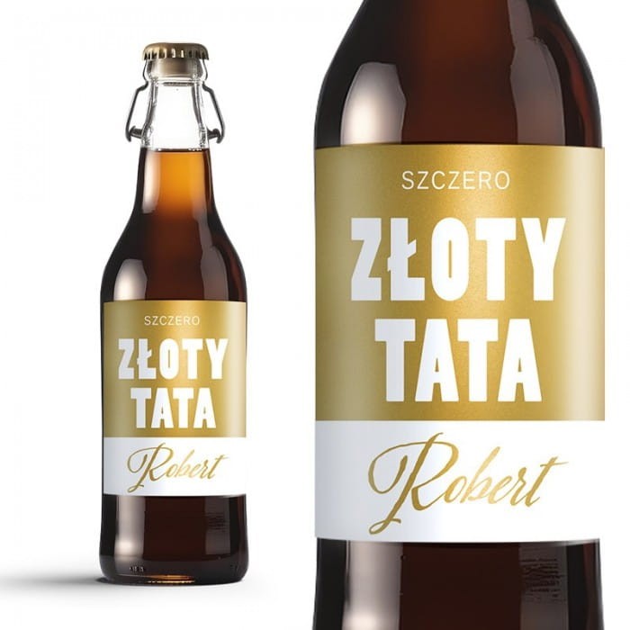 ETYKIETA na piwo z imieniem Personalizowany prezent dla Taty