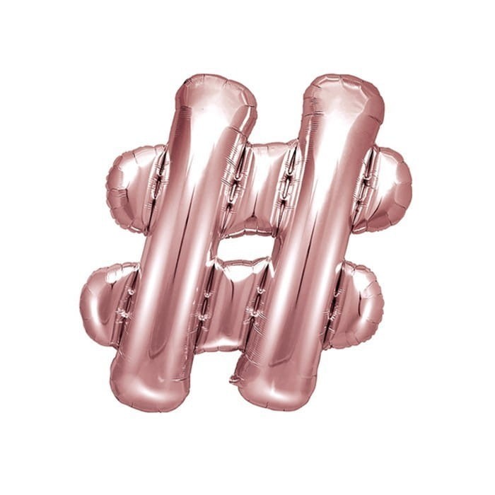 BALON foliowy HASHTAG 35cm