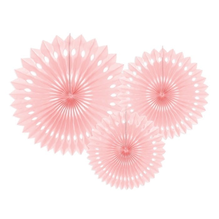ROZETY dekoracyjne ażurowe 3szt ALOHA PINK