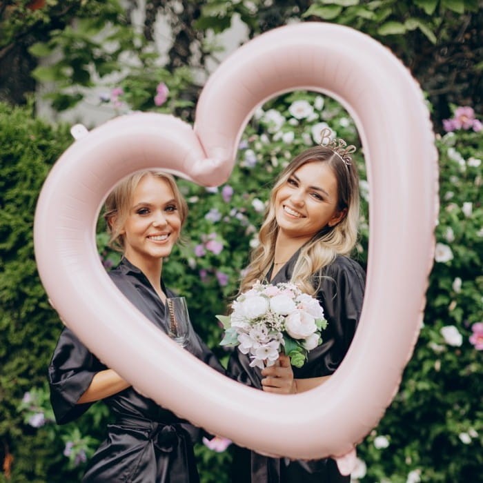 BALON ramka w kształcie serca