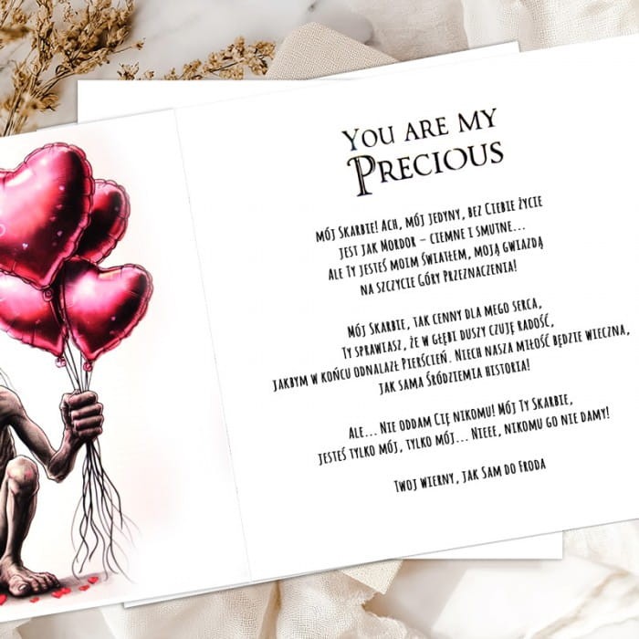 KARTKA Walentynkowa Personalizowana Zakochana Para