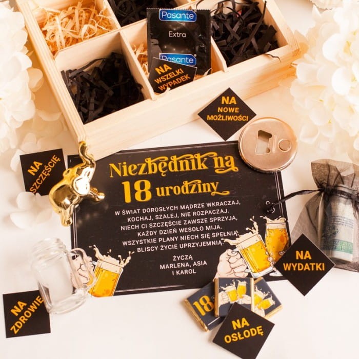 NIEZBĘDNIK na 18 urodziny Prezent dla chłopaka