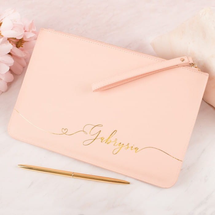 KOPERTÓWKA z eko skóry Złoty Napis Prezent dla niej