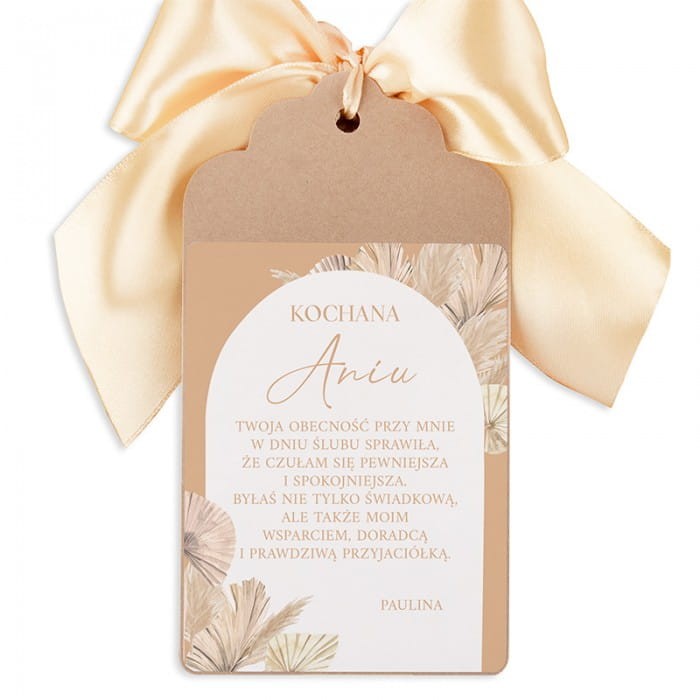 ZAWIESZKA do prezentu dla świadkowej personalizowana
