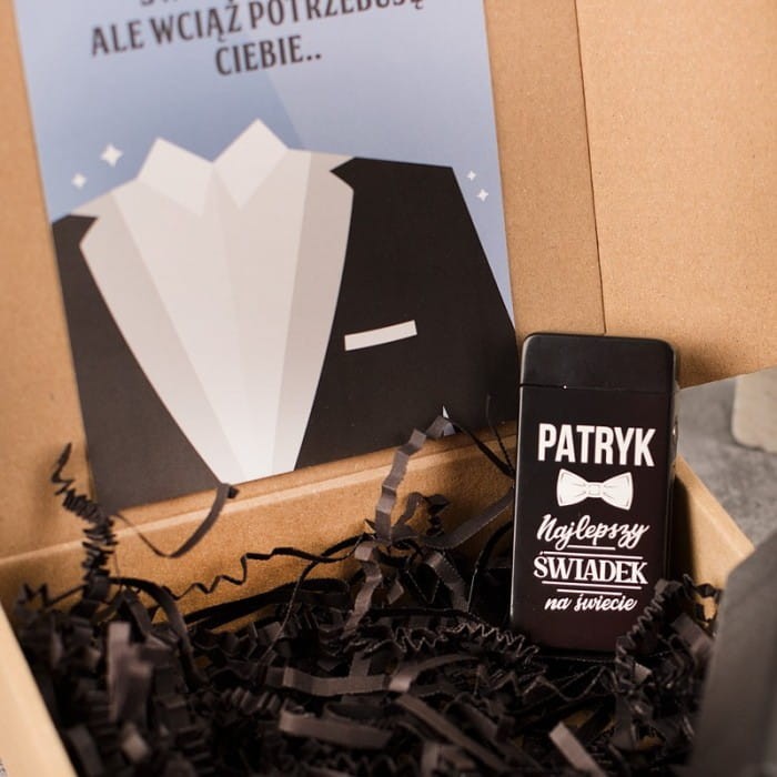 PYTANIE o świadkowanie Zapalniczka elektryczna w ozdobnym pudełku