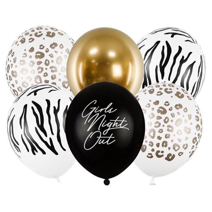 BALONY Girls Night Out Zwierzęcy Motyw 6szt