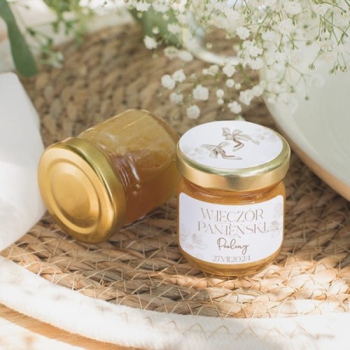 MIÓD w słoiczku prezent od panny młodej Wieczór Panieński w plenerze