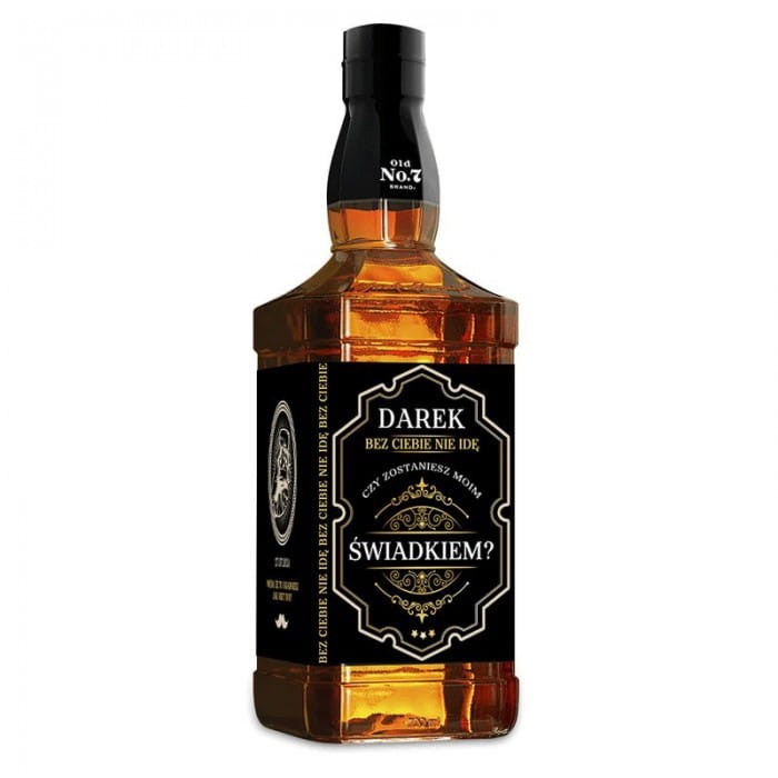 ETYKIETA na whiskey z pytaniem do świadka