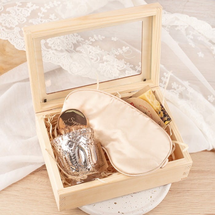 SKRZYNKA z szybką Podziękowanie dla Świadkowej Barwy Jesieni ZESTAW UPOMINKÓW