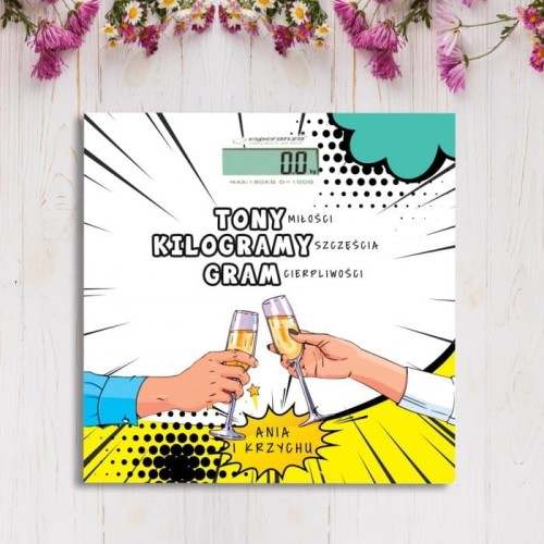 WAGA łazienkowa Prezent dla Młodej Pary Tona Miłości