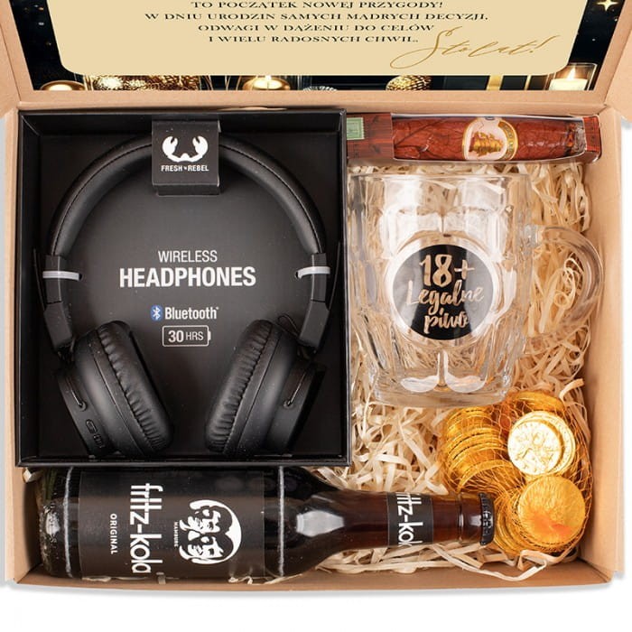 ZESTAW dla chłopaka na 18 urodziny prezent dla fana muzyki