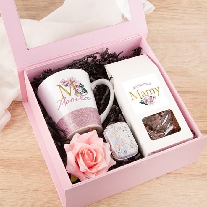 ZESTAW prezentowy podziękowanie na ślub dla mamy kubek herbata