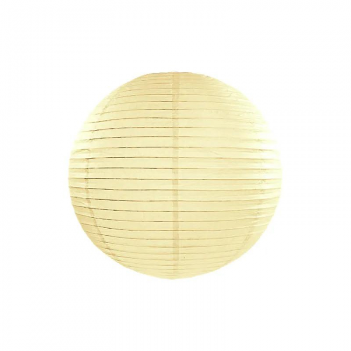 LAMPION dekoracyjny 25cm KREMOWY