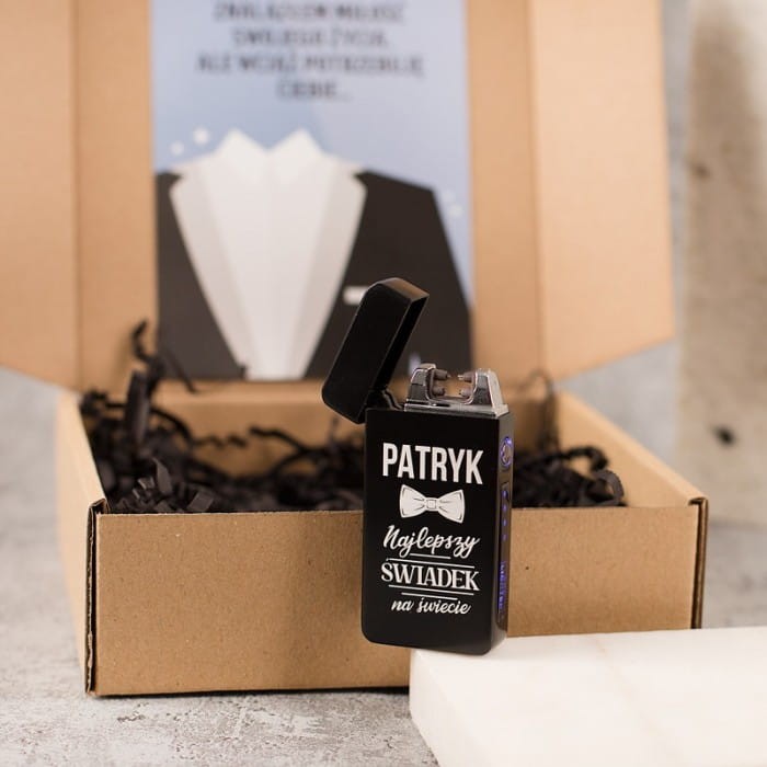 PYTANIE o świadkowanie Zapalniczka elektryczna w ozdobnym pudełku