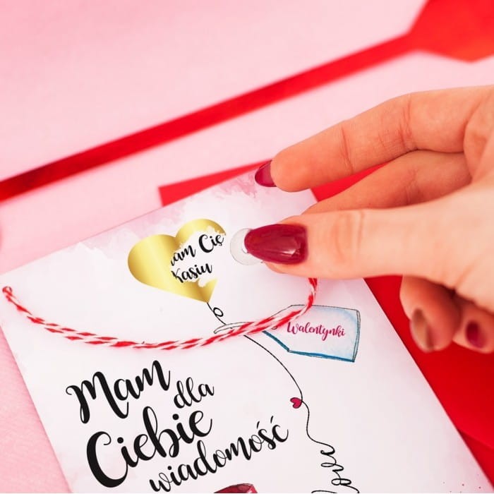 ZDRAPKA prezent na Walentynki pomysł na walentynkową niespodziankę