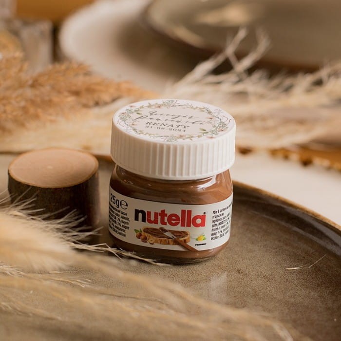 NUTELLA mini w słoiczku upominek na panieński Boho